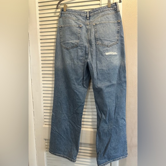 Forever 21 Wide Leg Jeans distressed Size 30 - Picture 5 of 5